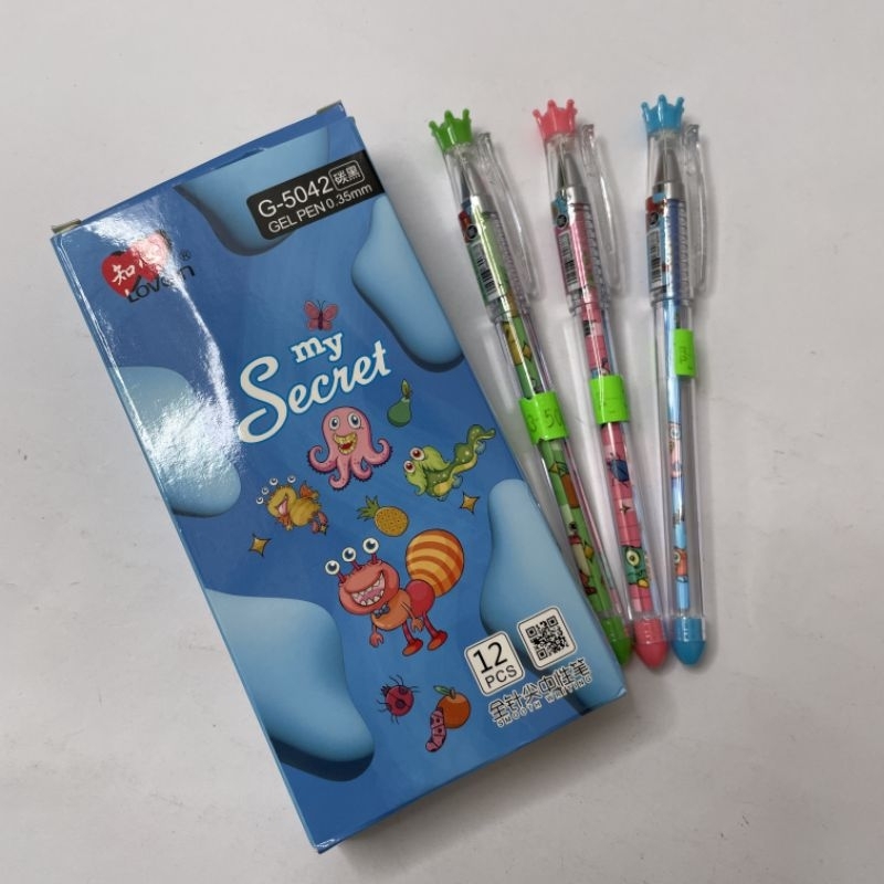 

Pulpen zhi xin mini gel 0.5mm hitam G-5042 satuan