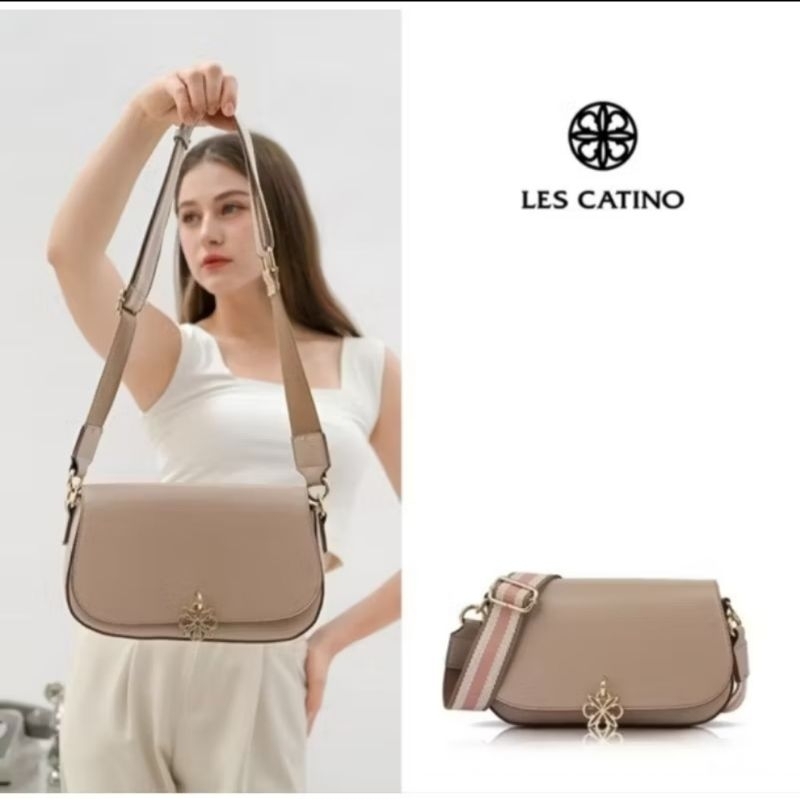 Tas Selempang Les Catino Deluxe LCX-Shanel Flap Saddle Cb