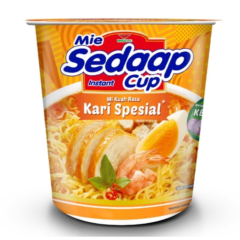 

Sedaap Mie Instan Cup Rasa Kari Spesial isi 81 gram
