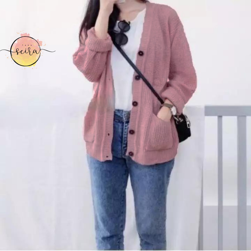[BISA COD] Merissa Outer Cardigan / Cardigan Wanita Rajut Halus / Merisa Outer Cardi / Cardigan Raju