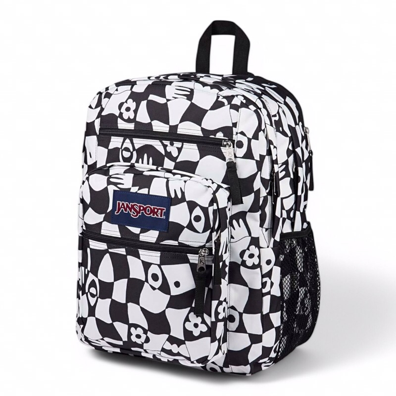 Jansport Big Student White Print 100%Original