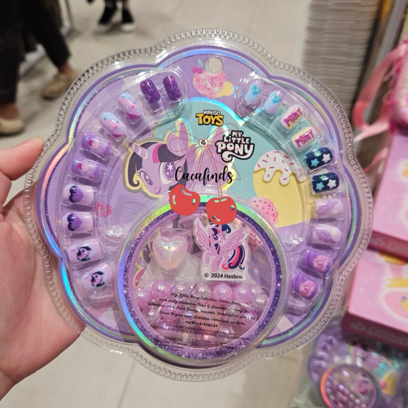 MINISO x My Little Pony‼️False Nails With Jelly Adhesive Tabs & Bracelet Making Set My Little Pony C