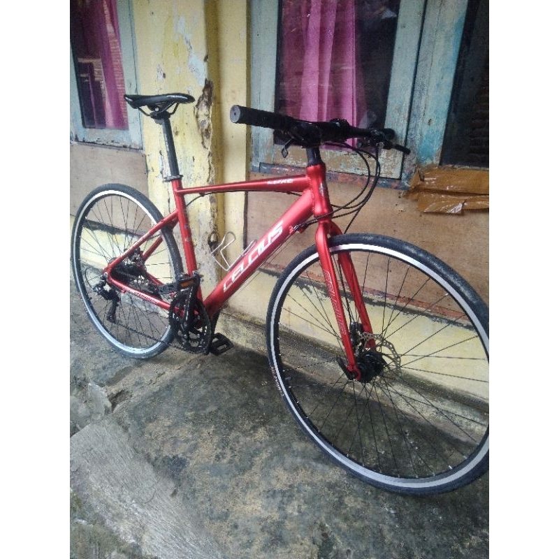 sepeda roadbike celcius luxe alloy,hybrid 2x7 bekas.. ukuran 700x28c.