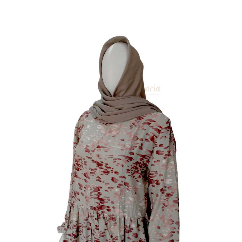 MENARIO Gamis Water Splash Dress Rayon Premium Casual Formal All Size