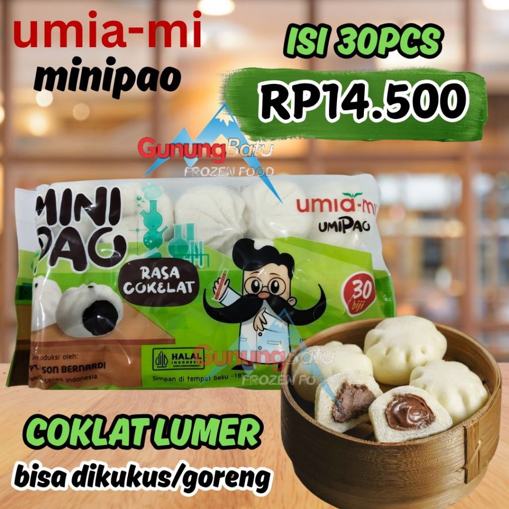 

UMIAMI MINIPAO COKLAT ISI 15PCS / 30 PCS 480 GRAM