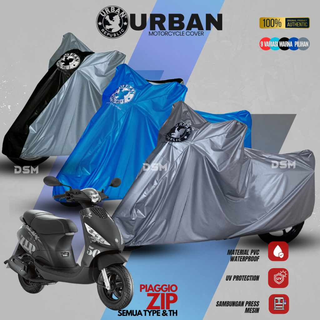 Urban Cover Motor Piaggio ZIP 100% Waterproof / Aksesoris Motor Piaggio ZIP / DSM
