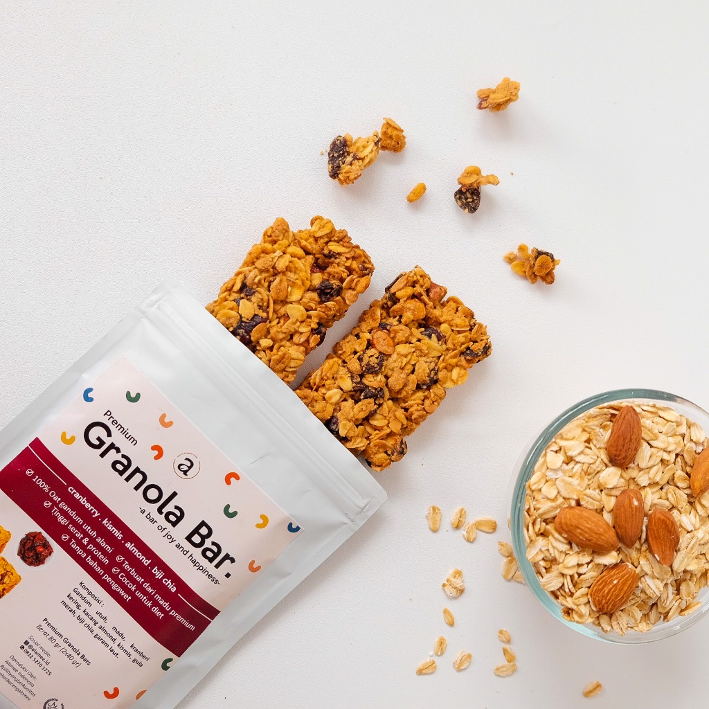 

ALAMEE Cemilan Diet Granola Bar - Mixed Berries Snackbar Healthy Snack Sehat Camilan 80gr