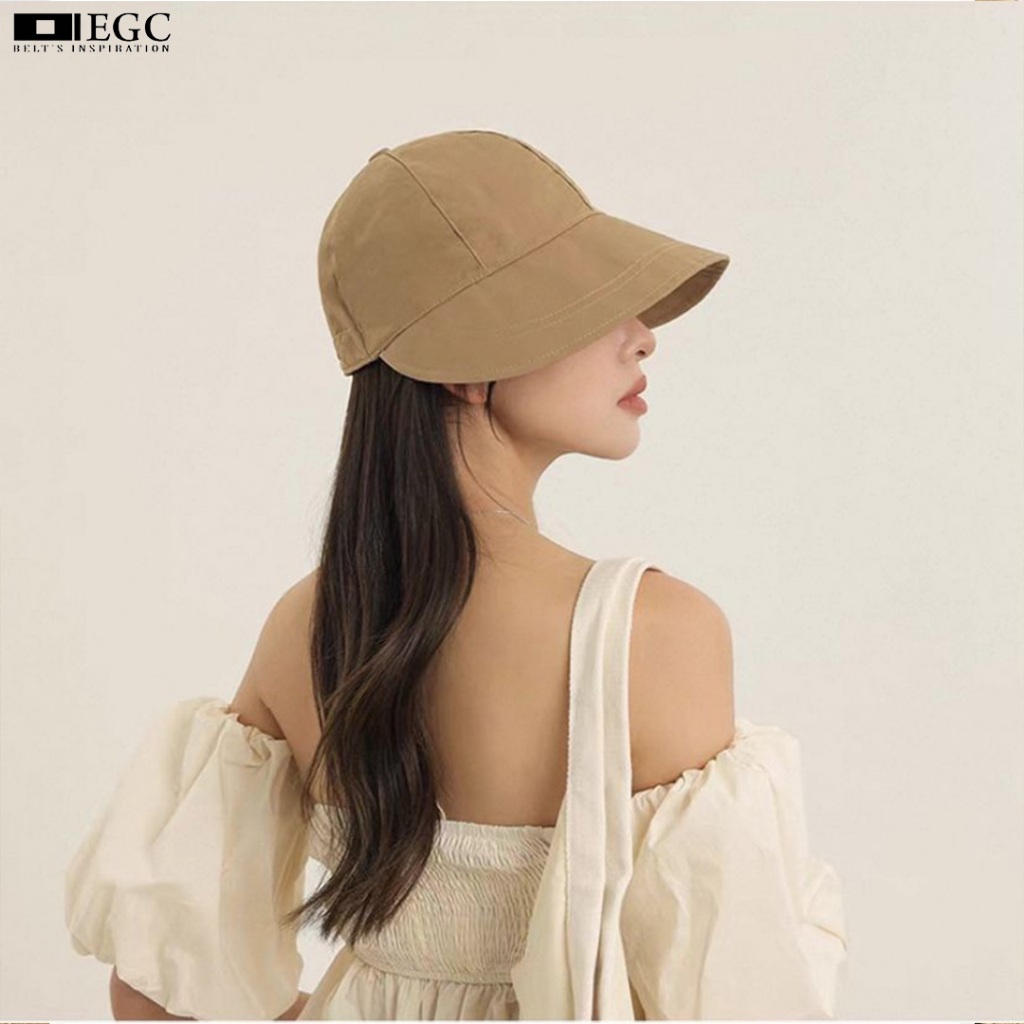Terbaru Topi Wanita Korea Style Topi Visor Panjang Anti Uv Topi Olahraga Wanita -