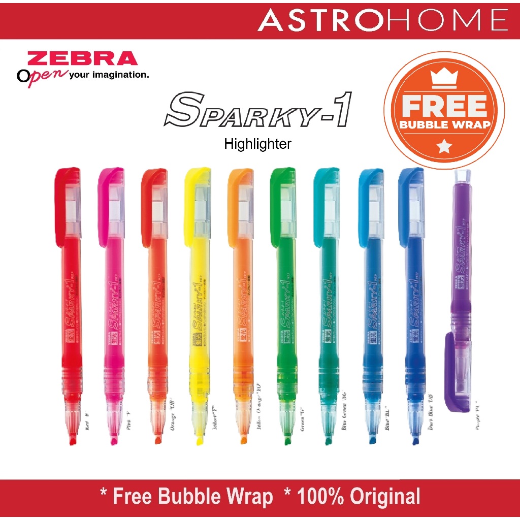 

Spidol Penanda Warna Highlighter Marker Pen Zebra Sparky 1