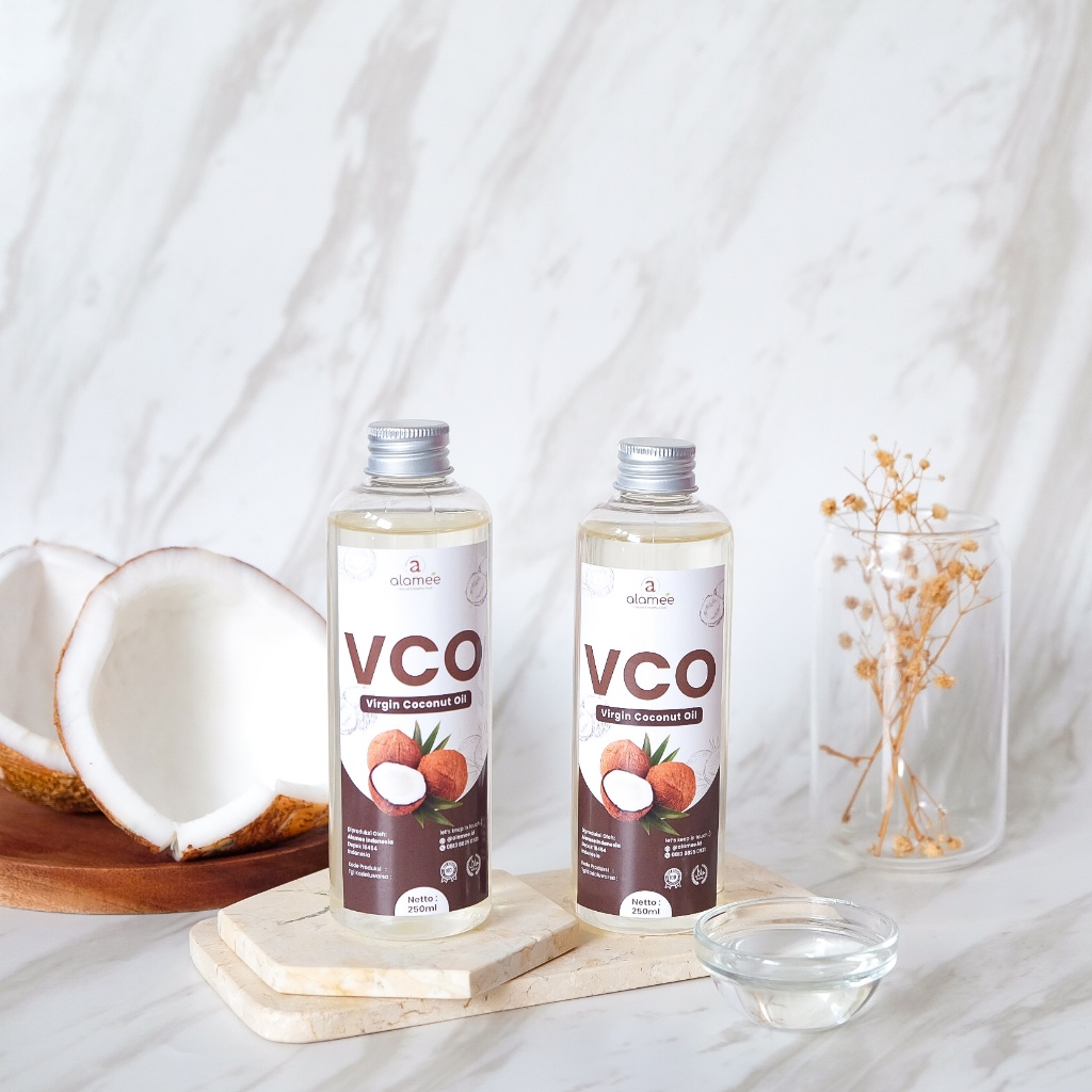 

ALAMEE Minyak Kelapa VCO Murni Extra Virgin Coconut Oil Asli Dapat Diminum Organik Masak Minum 250ml