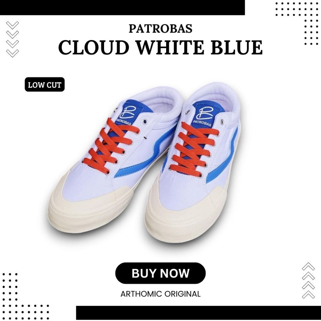 Patrobas Cloud White Blue Low Original