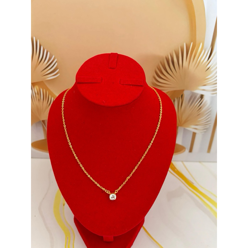 Kalung Emas Muda Mata Bulet 3,1 gram (panjang 45cm (sebelum dikaitkan))