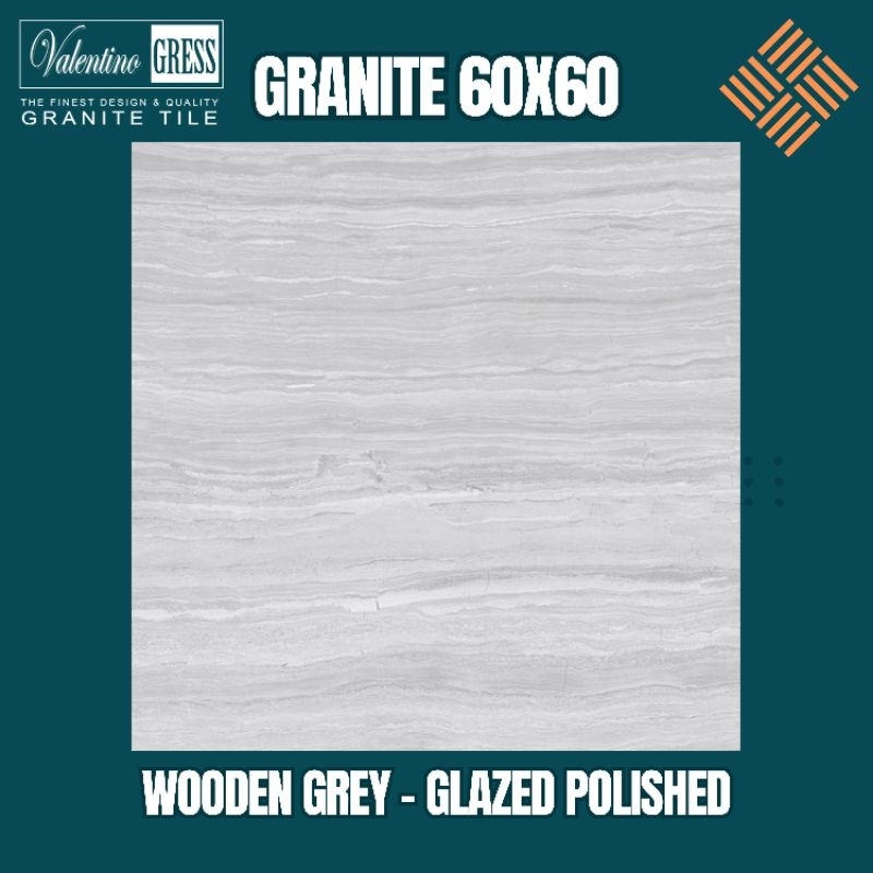GRANITE 60X60 WOODEN GREY | GLAZED POLISHED