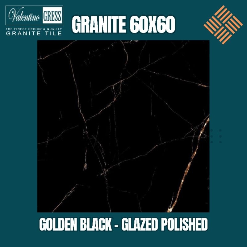 GRANITE 60X60 GOLDEN BLACK | GLAZED POLISHED