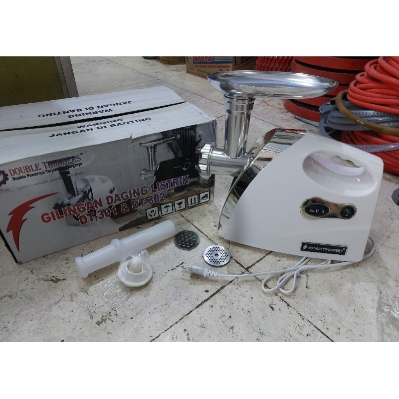 Gilingan daging listrik DT302 DOUBLE THUNDER/ Gilingan daging mini MOLLAR 301 / gilingan listrik min