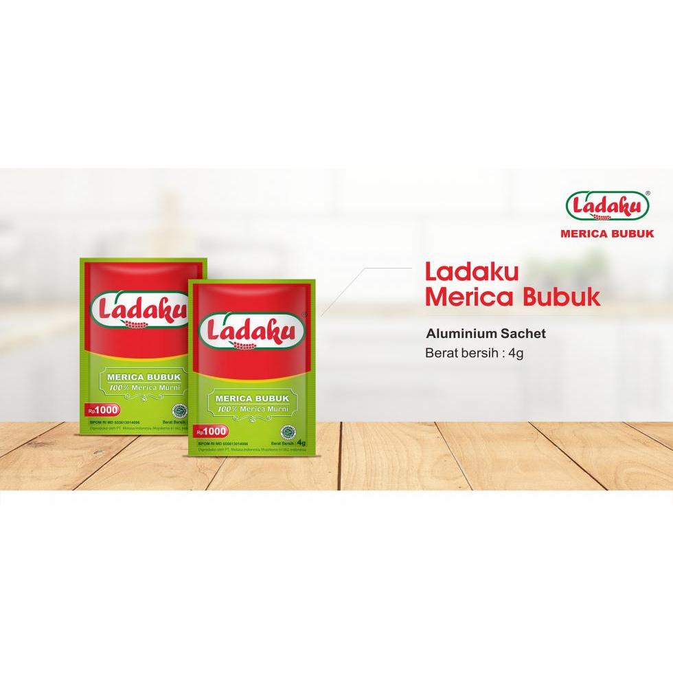 

Ladaku Merica Bubuk 4g x 12 pcs- 100% Merica Murni Renteng
