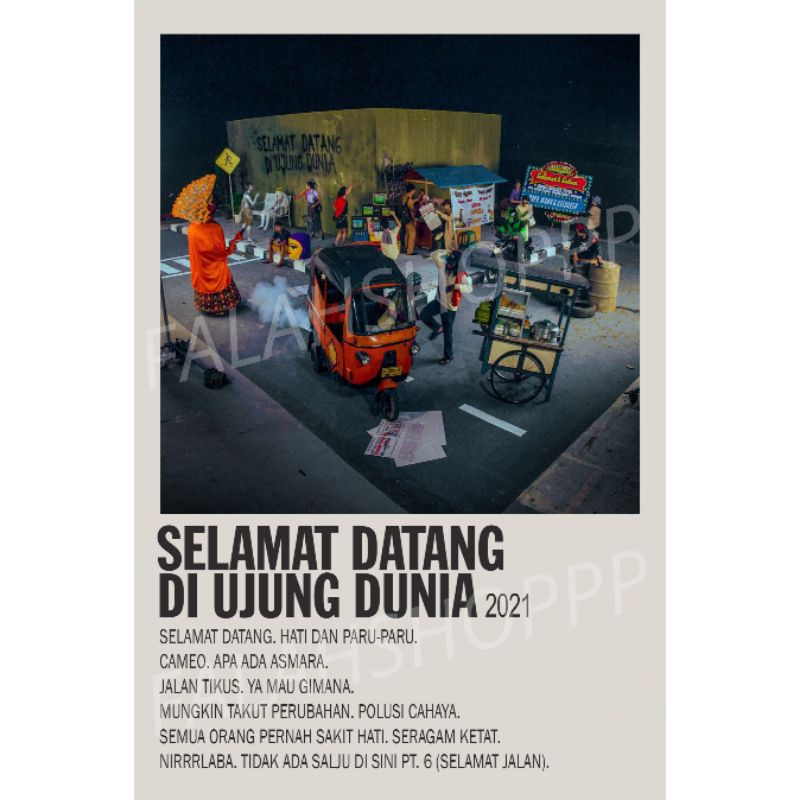 Poster Album Selamat Datang Di Ujung Dunia - Lomba Sihir