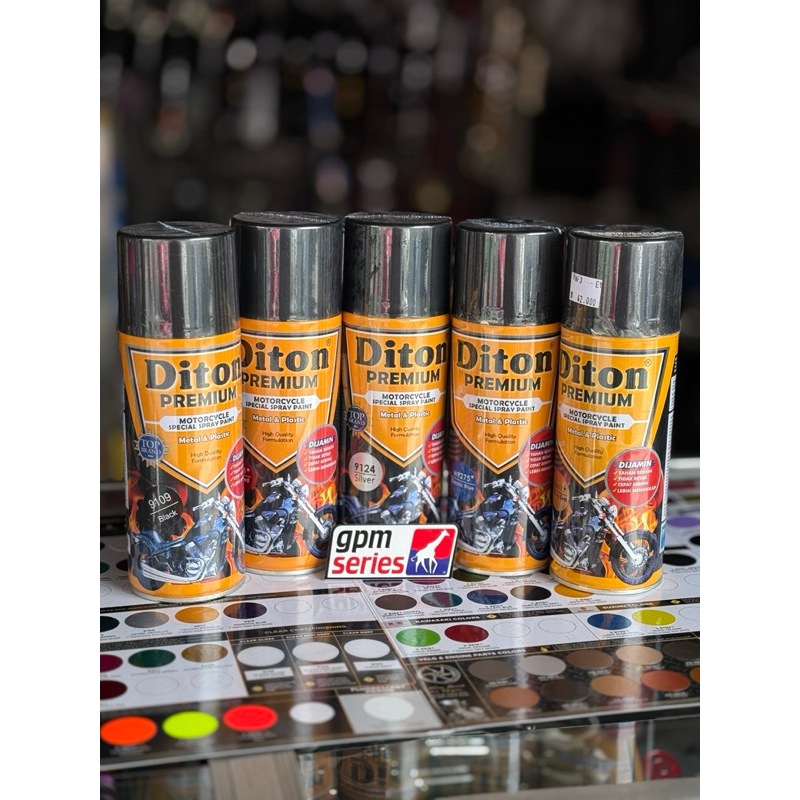 Cat semprot DITON PREMIUM ORIGINAL cat body motor praktis warna biru merah kuning hitam silver clear