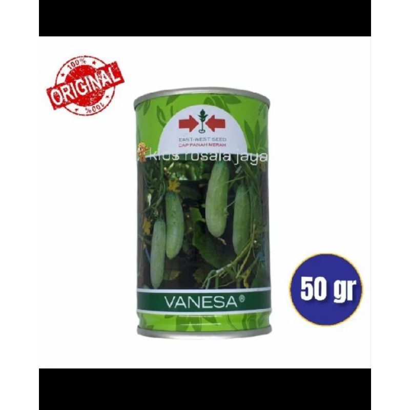 Benih Timun Lalap Vanesa Kaleng Benih Timun Vanesa Cap Panah Merah