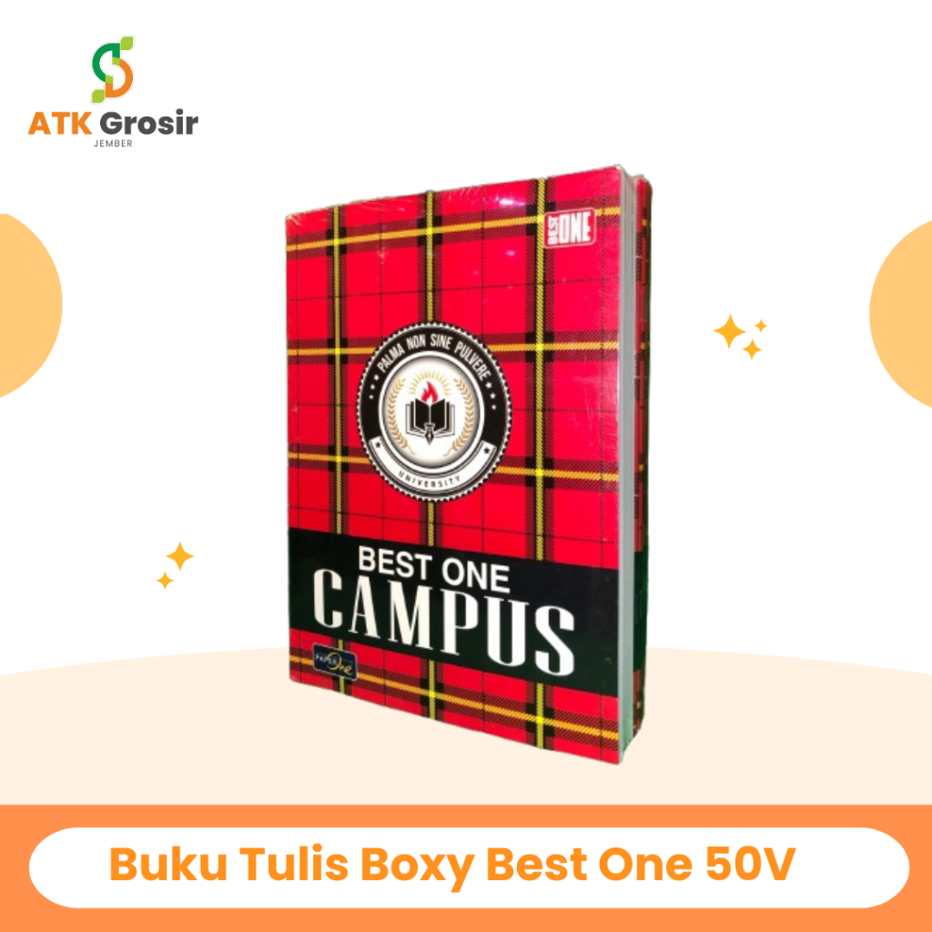 

Buku Tulis Boxy BEST ONE 50 Lembar (1 Pack Isi 10 Buku) (S:PAK)
