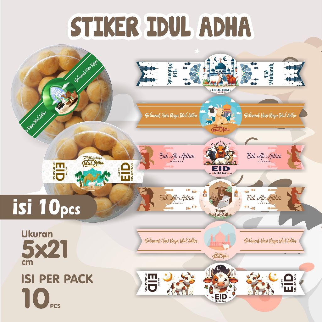 

Sticker Toples Tema Idul Adha - Stiker toples Idul Adha - stiker idul qurban