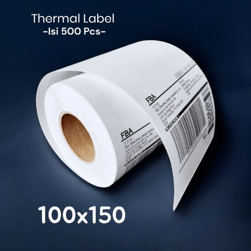 

Label Resi Thermal Roll 100x150 Label Direct thermal Sticker A6 Label Stiker Pengiriman Isi 500 Pcs