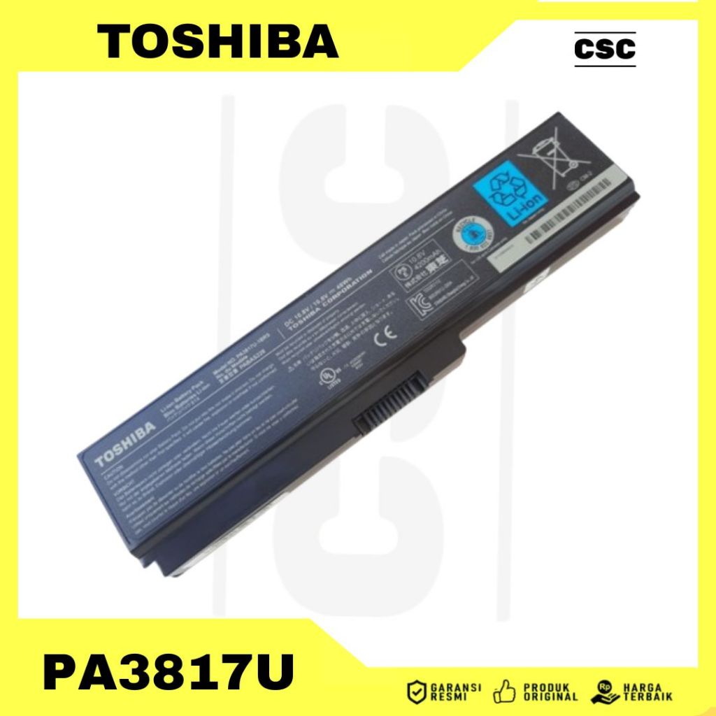 Baterai Laptop Toshiba PA3817U PA3817U-1BRS original