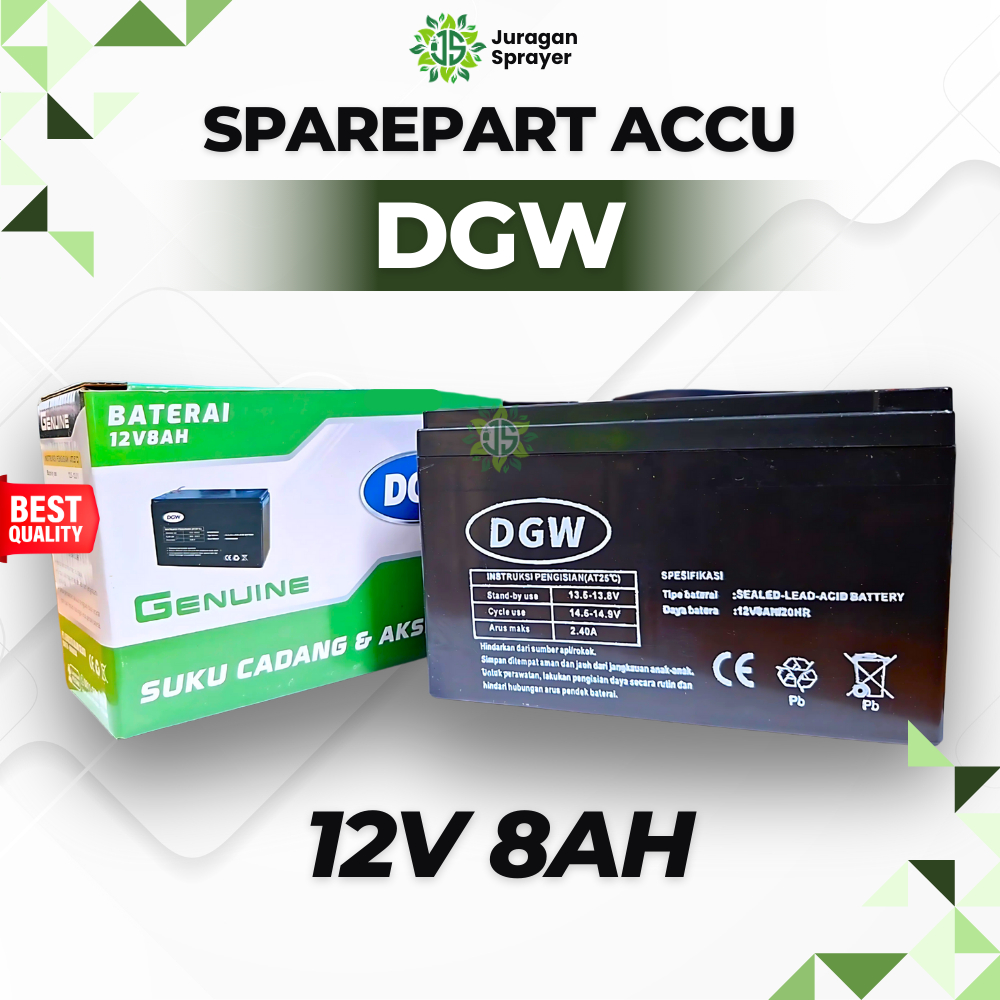 AKI SPRAYER ELEKTRIK DGW 12V 8AH | ACCU ORIGINAL SPAREPART