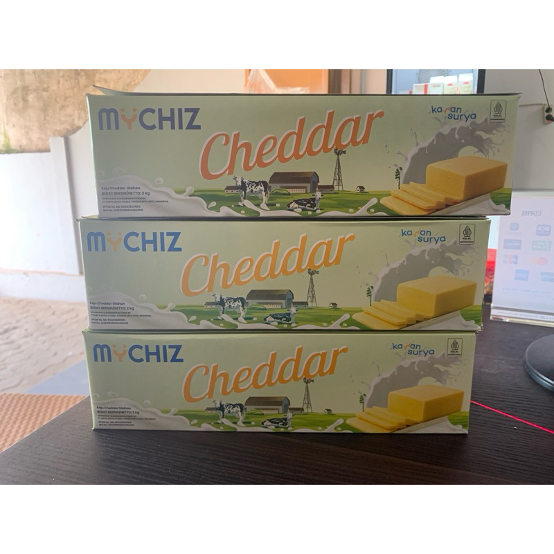 

keju MyChiz Cheddar 2kg / Keju Parut Murah 2kg