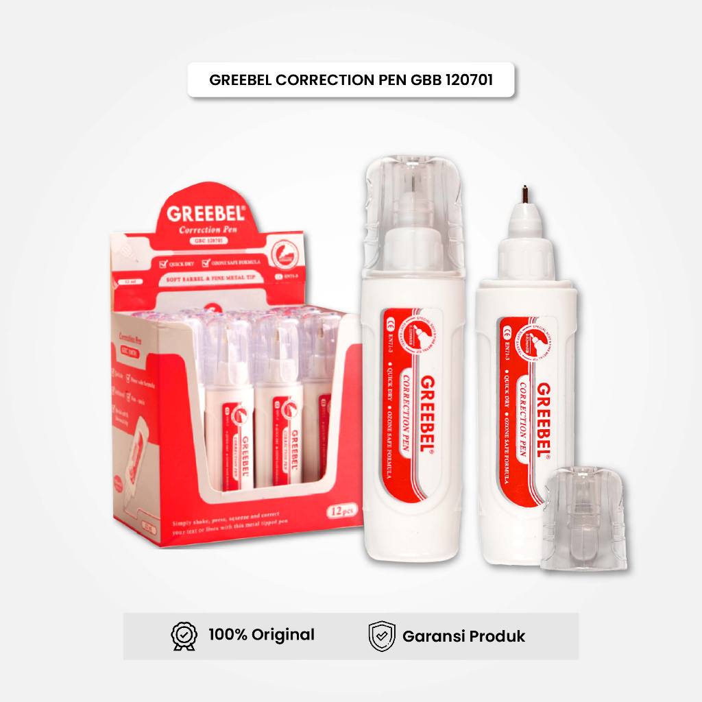 

Correction Pen GBC 120701 (PCS) / Tipe Ex GREEBEL
