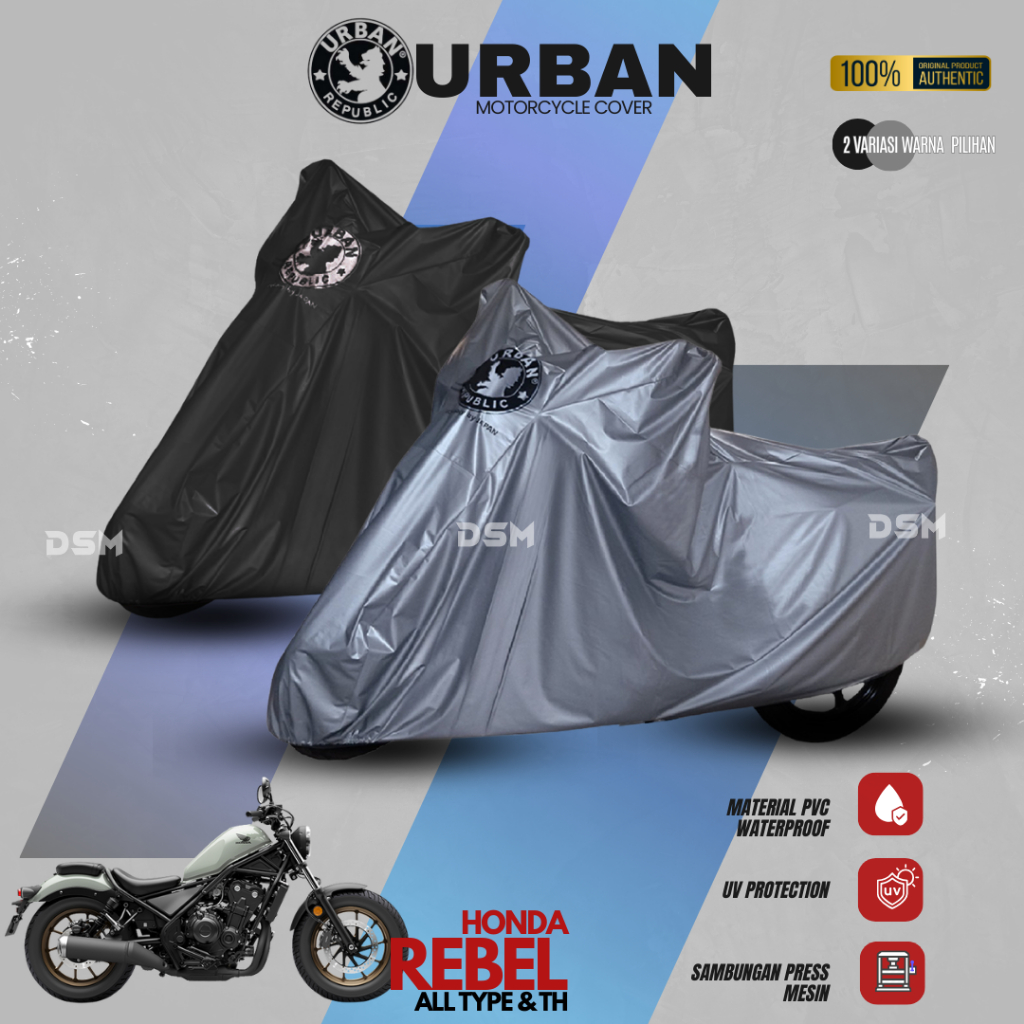 Urban Cover Motor Honda Rebel 100% Waterproof / Sarung Motor Honda Rebel