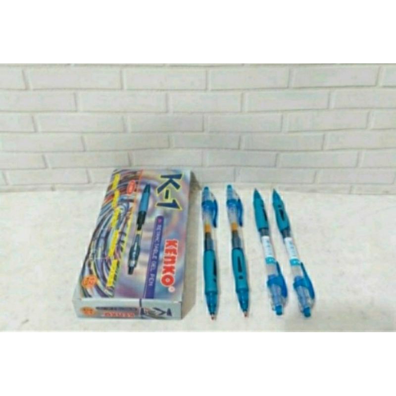 

Pena KenkoK-1 Biru/Pena Easy Gell Kenko/Pena Tinta Biru/1pcs