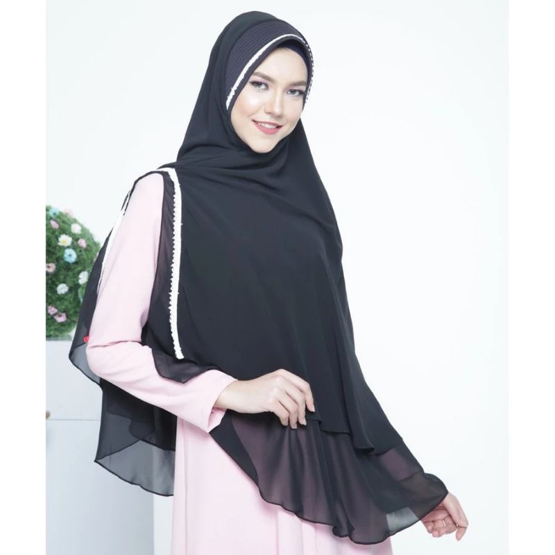 Zoya Bergo Olivia Hitam Hijab Instan Hitam