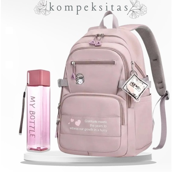 Tas Ransel Anak Sekolah Import Fashion Korea TAS RANSEL SEKOLAH CEWEK MULTIFUNGSI UKURAN JUMBO