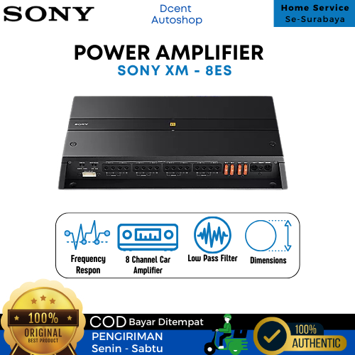 Power Amplifier Mobil - Power Speaker - Sony XM-8ES - 8 Channel - Premium Quality