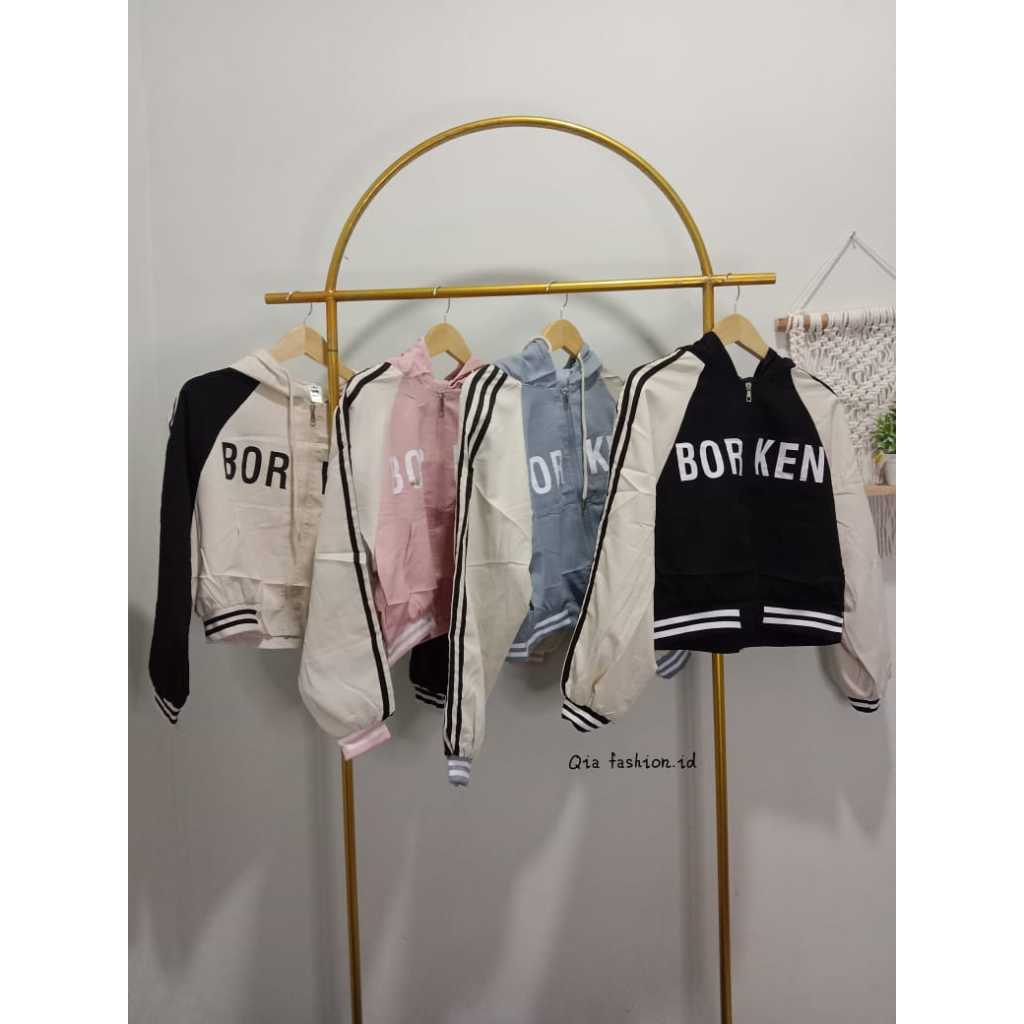 Qia Fashion.id - JAKET SAMI CROP IMPORT // JAKET WANITA PREMIUM // JAKET ZIPPER WANITA