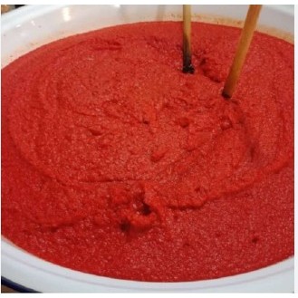 

Cabe Merah Krting Giling / Merah Finely Ground Chili Curly Red Chili Without Salt 250gr