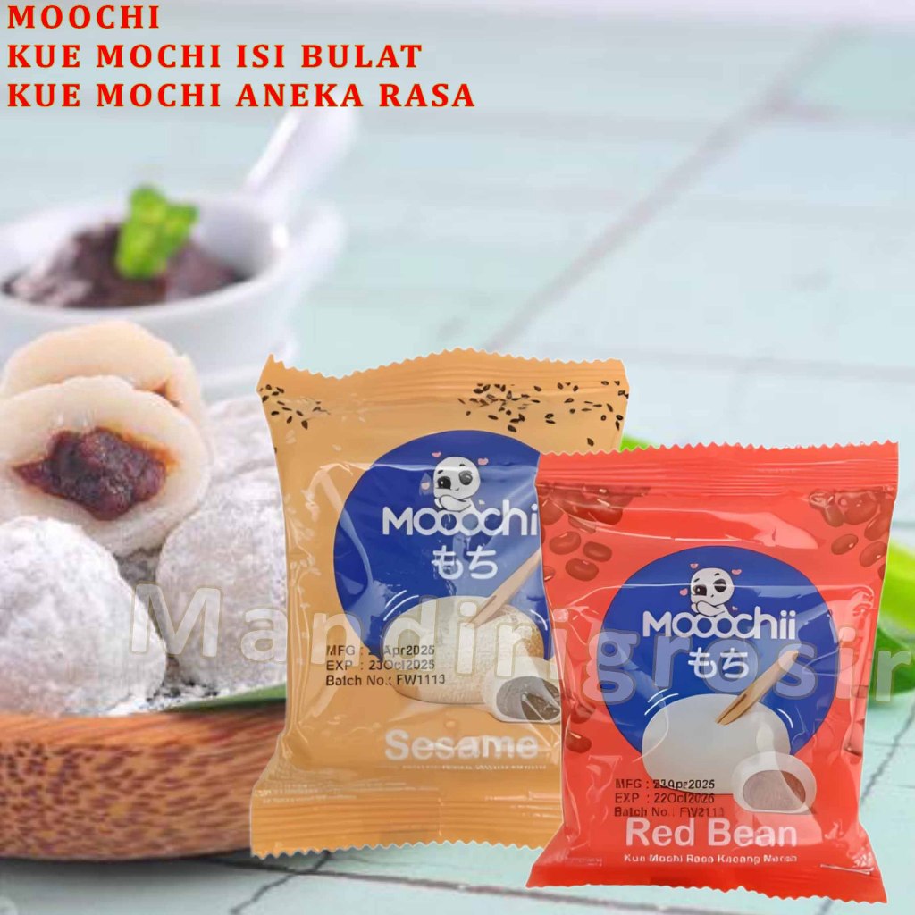 

Kue Mochi Isian Bulat * Moochi * Kue Mochi Aneka Varian Rasa * 32gr Isi 12pcs