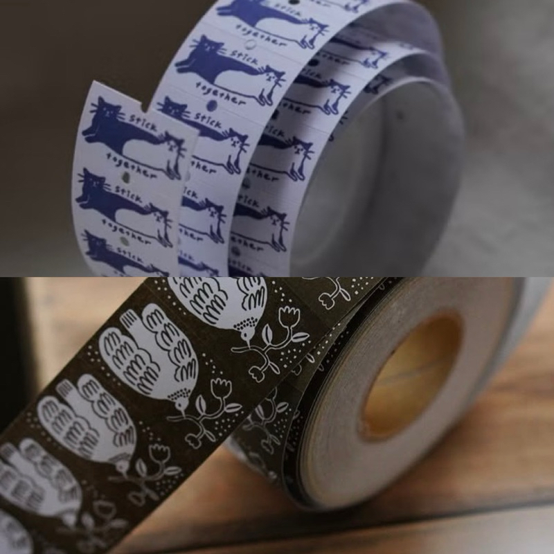 

Ivy Snow Label Sticker - Stick Together . umber