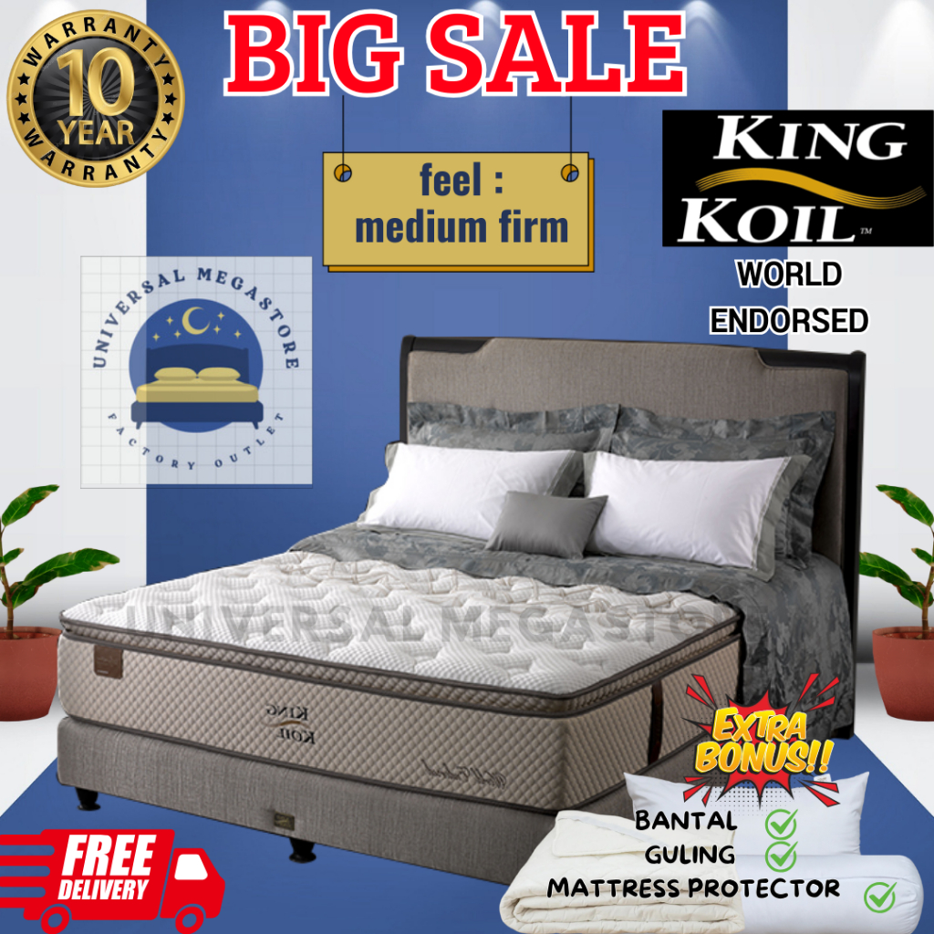 KING KOIL Kasur Springbed NEW WORLD ENDORSED