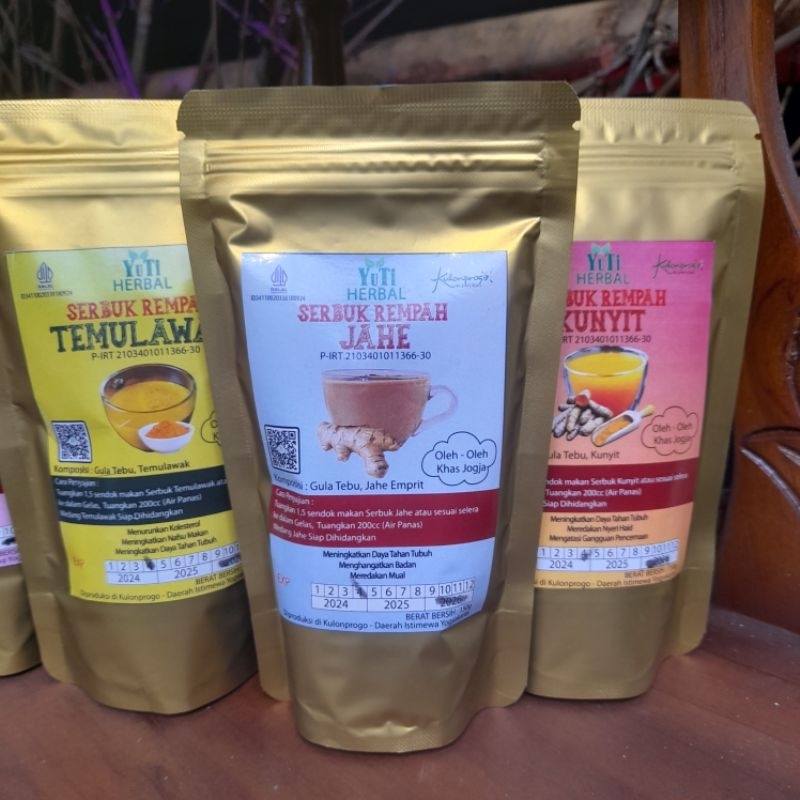 

Serbuk Jahe Emprit 150 gram Herbal Yu Ti