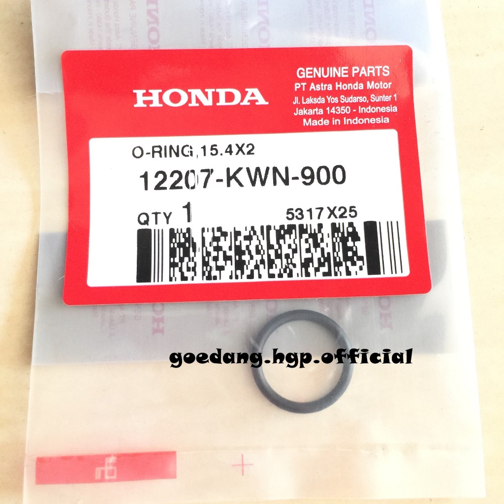 ORing 15.4 X 2  ORing Join Comp Water Hose ORIGINAL AHM 12207KWN900