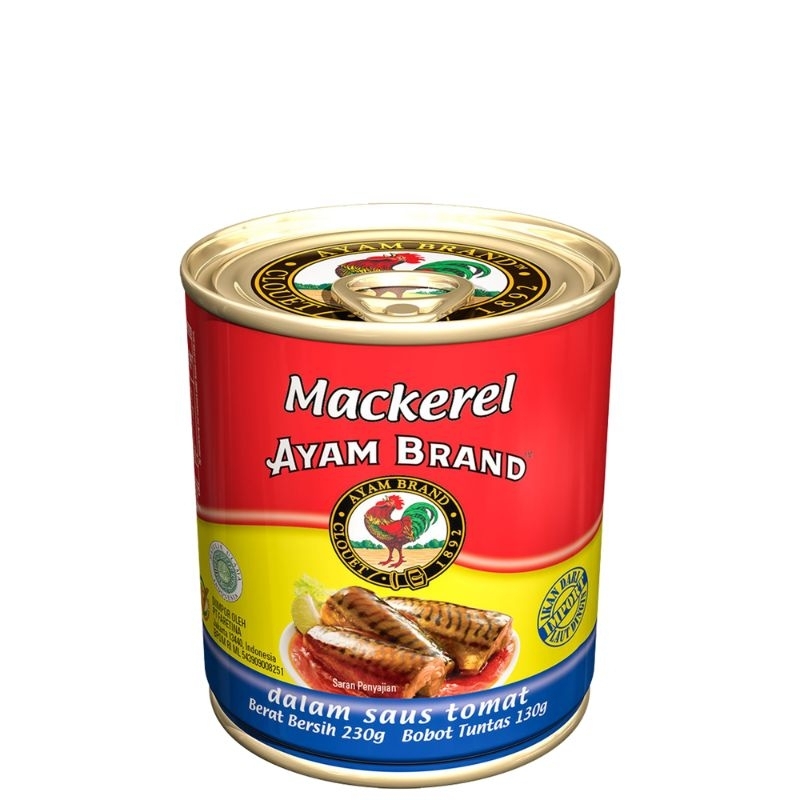 

Ayam Brand Mackerel In Tomato Sauce 230gr