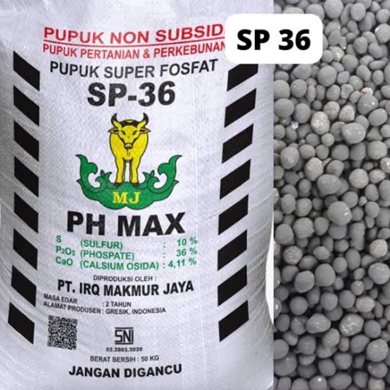 Pupuk SP36 1Kg Repack Super Fosfat Non Subsidi untuk Pertumbuhan Tanaman