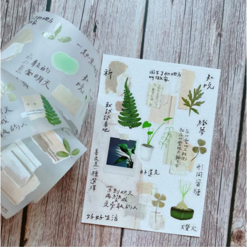 

[New] Shiwu Studio Collage Combination 08 - 10 Series Pet Tape Sample