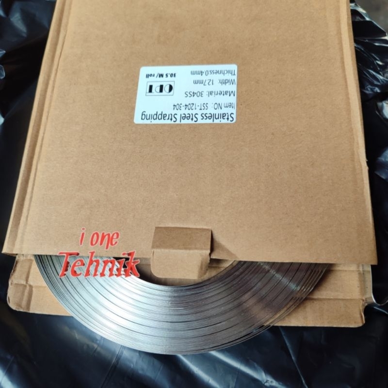 Tali plat stainlees steel stapping 12.7 mm OPT