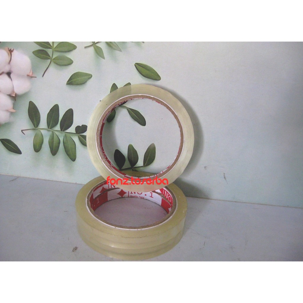 

Lakban / Selotip / Selasiban Bening Merek NUMBER 1 uk12x90y