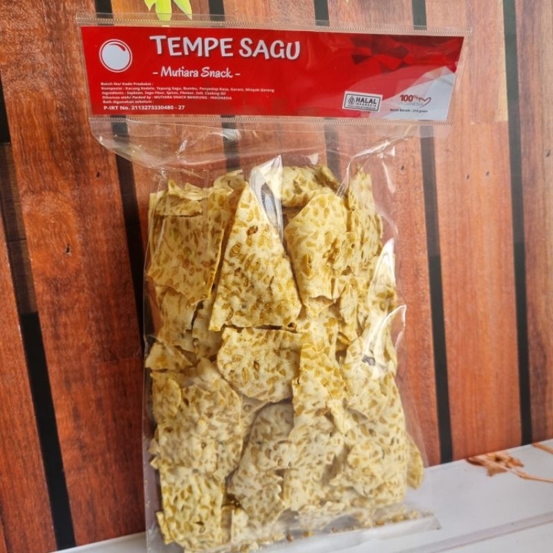 

Keripik Tempe Sagu Renyah Gurih Mutiara Snack Bandung Oleh-Oleh Khas Bandung Cemilan