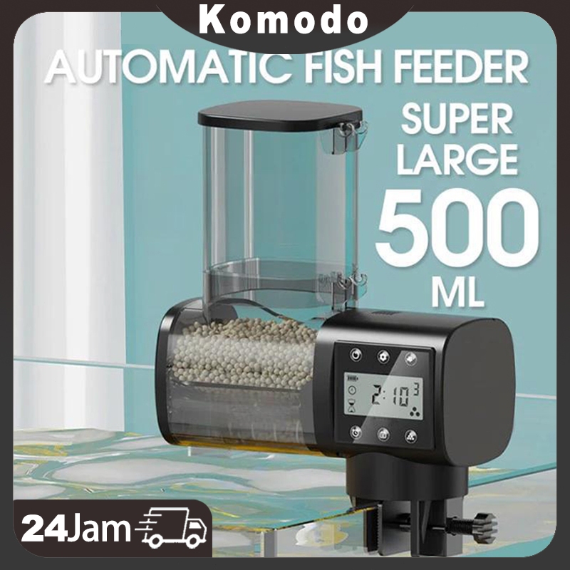 NEW Automatic Fish Feeder 500ml / Auto Fish Feeder / Pakan Ikan Otomatis [terbaik][terlaris]