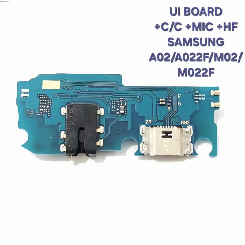 Papan Cas Samsung A02 Konektor Original Board Charger Fullset +IC